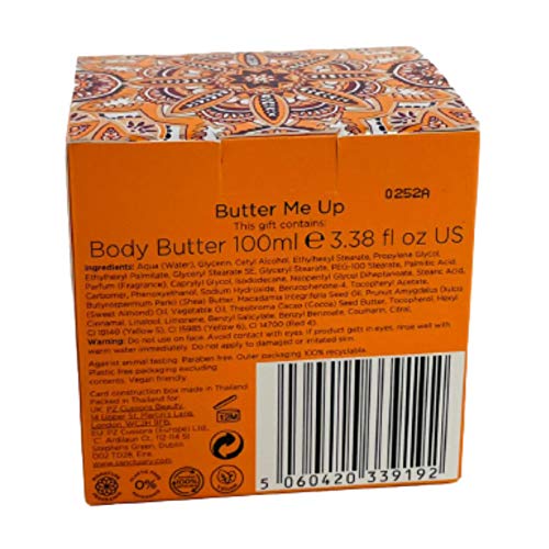 Sanctuary Spa Body Butter Vegan Body Moisturiser Travel Size 100 ml Girls Ladies Bodycare Novelty GIFT - Image 3