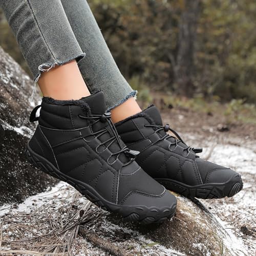 Barefoot Shoes Winter, Footwear Barefoot Mens, Wide Toe Winter Simple Warm Casual Cotton Boots Sneakers4