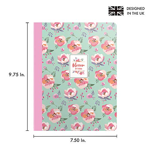 Pukka Pad, Composition Notebooks - 6 Pack Of Journals Featuring 140 Pages Of College Ruled 80Gsm Paper With Sturdy Cover Stock - 9.75 X 7.5In - Blossom #TOP2