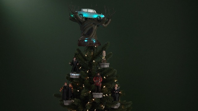 Hallmark Keepsake Christmas Ornament, Harry Potter and The Chamber of Secrets Collection Harry Potter with Light and Sound, Gifts for Harry Potter Fans