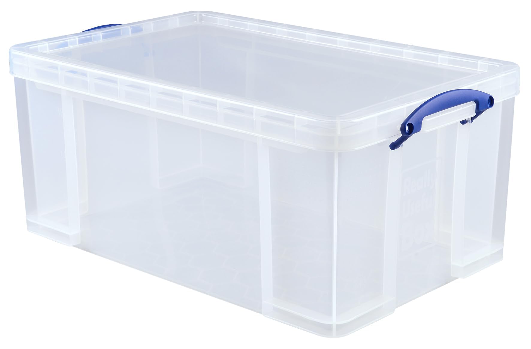 Really Useful Box Kunststoff-Aufbewahrung, 64 l, transparent, 2 Stück, Farblos