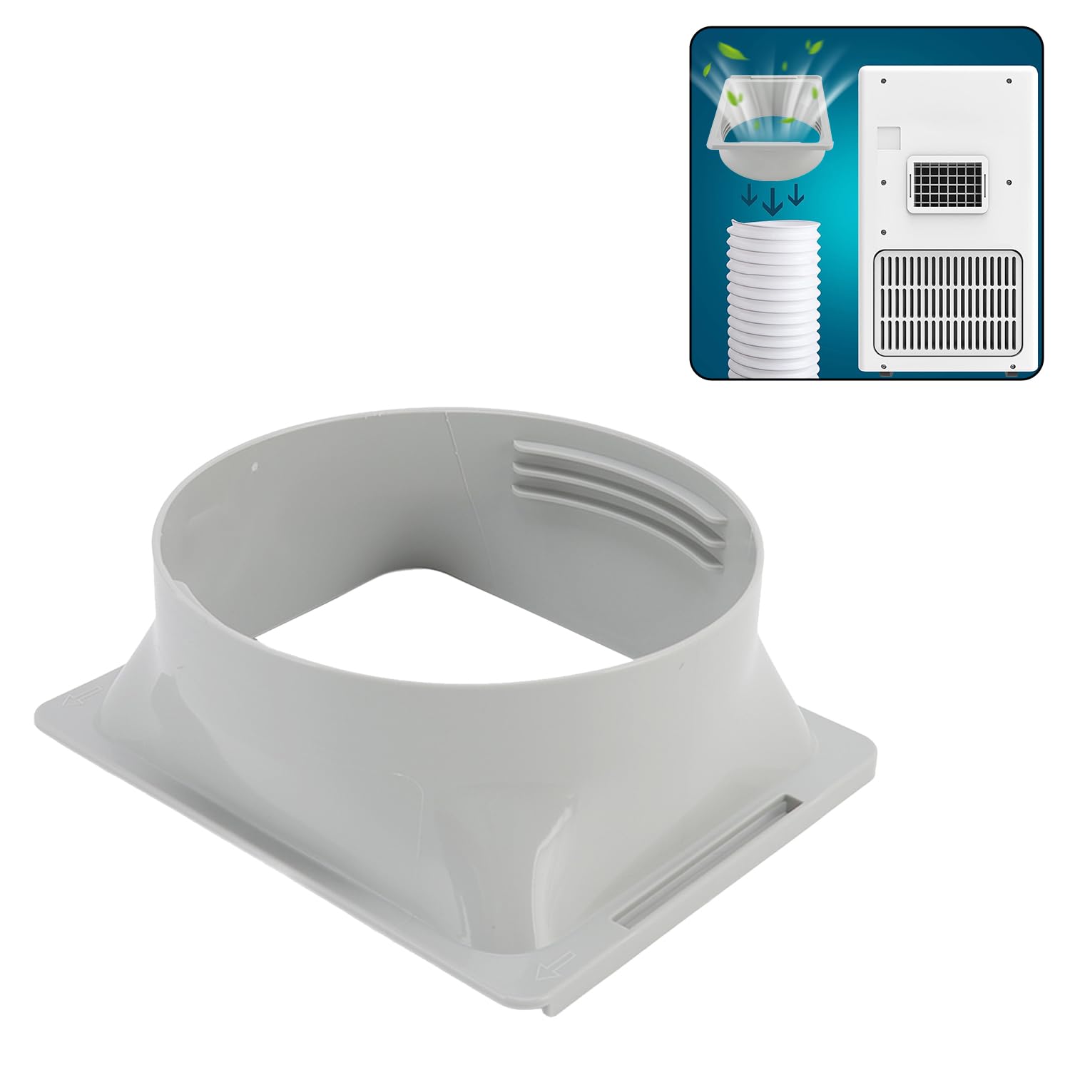 Air Conditioner Hose Tube Connector, Portable Exhaust Hose Duct Interface Adapter A/C AC Air Conditioner Exhaust Hose Coupler for Home