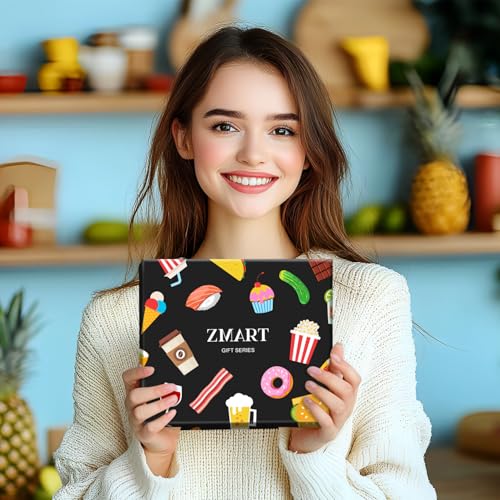 Zmart Food Socks for Women - Hot Dog Popcorn Ice Cream Gifts, Pickle Donut Pizza Socks, Bring Me Sushi, Medium