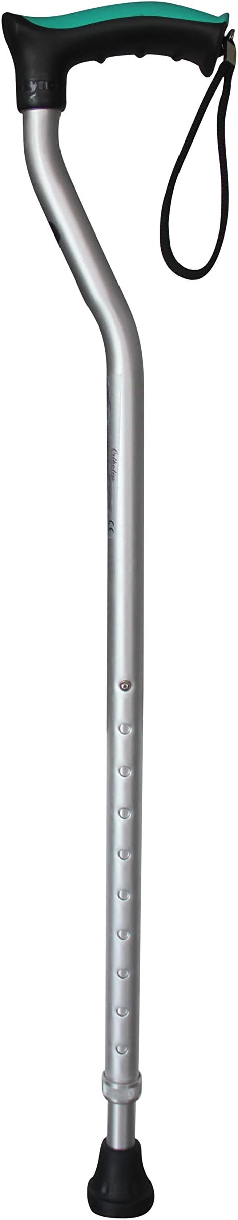 Tynor Walking Stick, Silver, Universal Size, 1 Unit