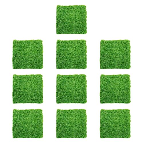Dalles de gazon de jardin modulables et tapis d'herbe synthétique ultra résistant - 2