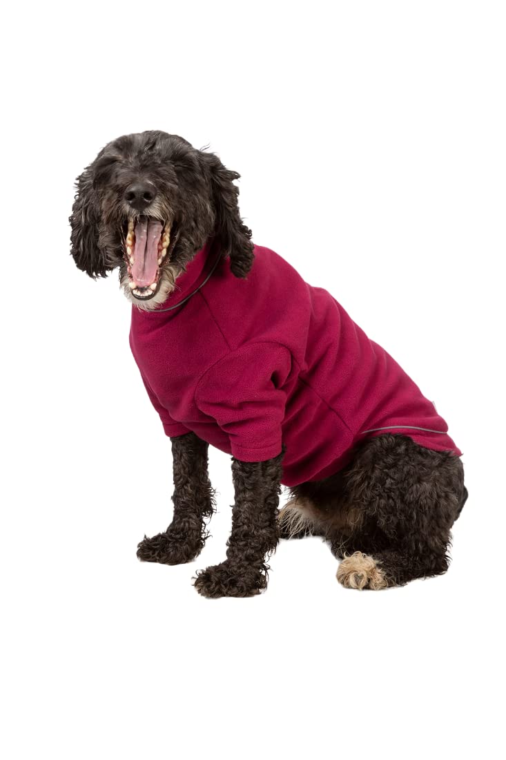 Fleece Dog Jumper Puppy Jacket Winter Coat XS, S, M, L, XL Pet Clothes Rydale 18 Colours (Mulberry, S/M) — image 1