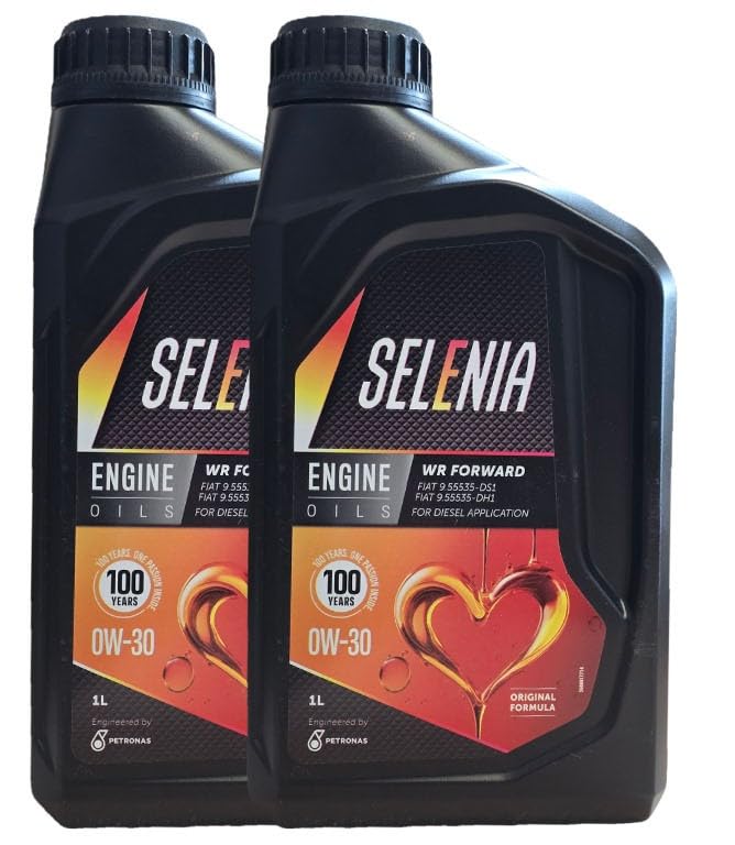 Olio Selenia WR Forward - SAE 0W-30 0W30 ACEA C2 - Motori Diesel EURO 6 - Confezione da 2 Lt | Lubrificante sintetico avanzato per massima protezione del motore, efficienza dei consumi e prestazioni affidabili nel tempo.
