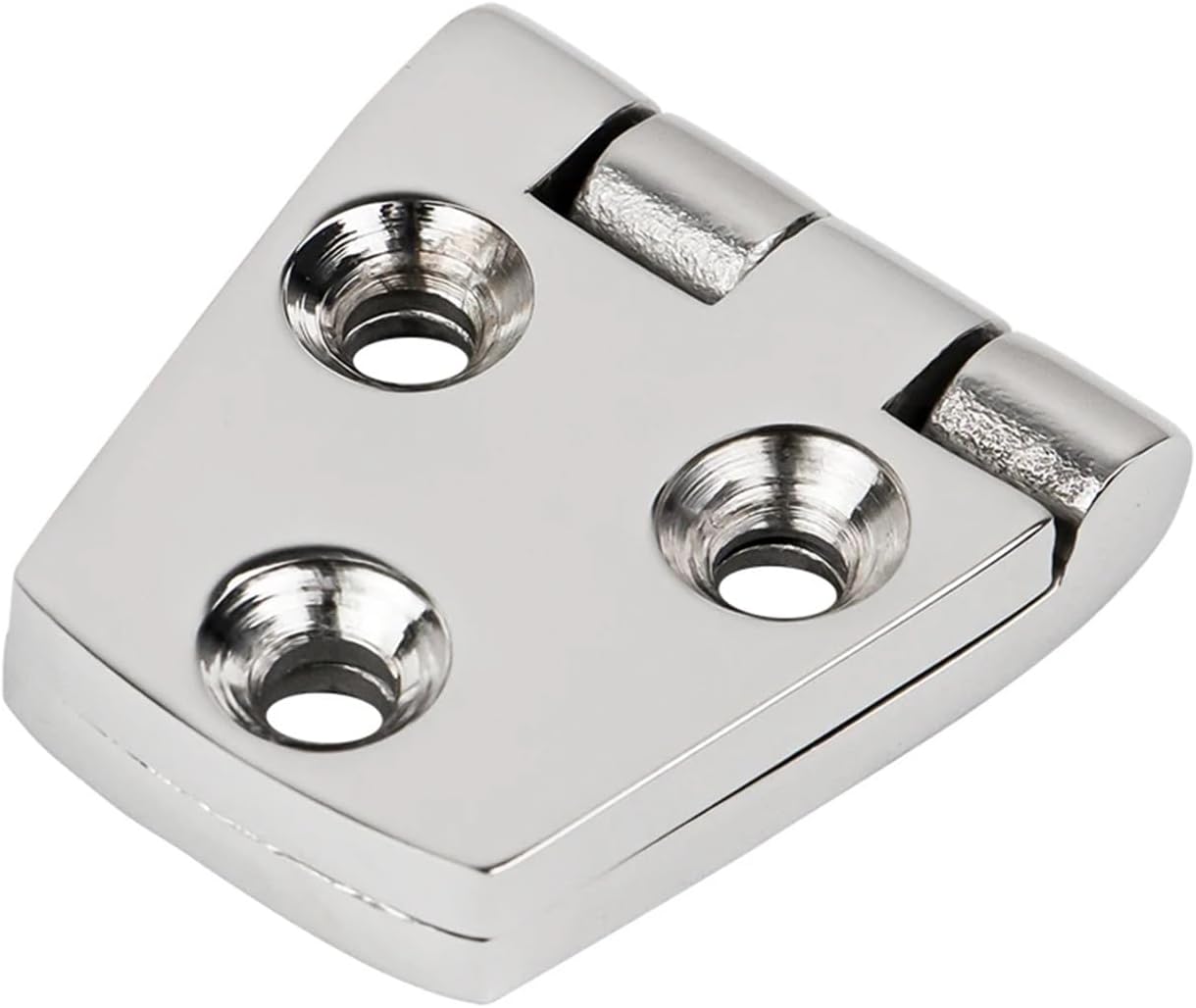 76x38mm 316 Stainless Steel Back Polished Casting Hinge 6 Holes 1Psc