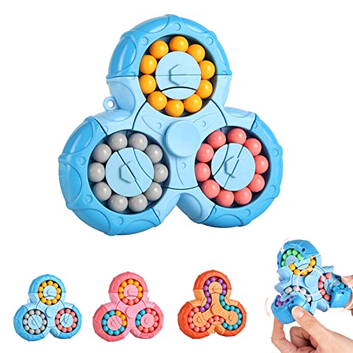 Rotierender Magic Bean Würfel Spielzeug,Rotierender Fingerwürfel Intelligenz Spiele,IQ Game Magic Bean Rotating Cube Spielzeug Dekompression Puzzle Toys für Kinder Teens Erwachsene