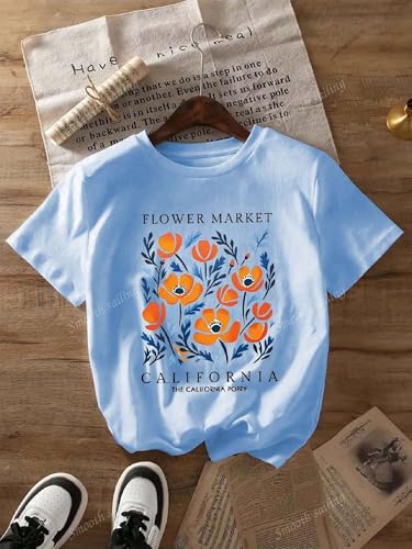 Image of Lymio T Shirt for Women's | Cute Printed Women's T-Shirts | Korean Style Casual Wear Tops | Available in Pack of 2 (T-W-L-04-06)