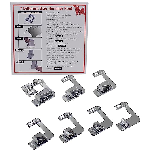 Juego de 7 Pies Dobladillo Ajustables para Máquina de Coser miniatura 1