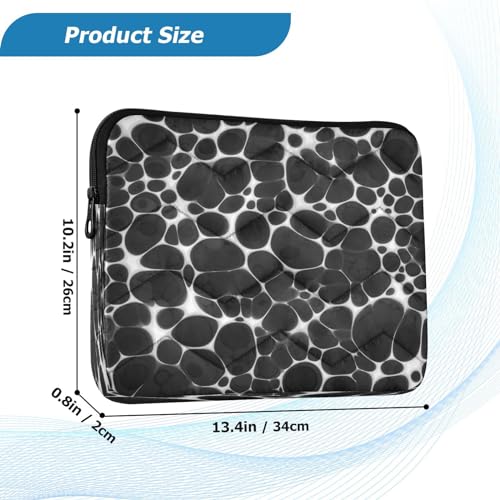 Funda para laptop 13-14 pulg impermeable negra con diseño miniatura 3