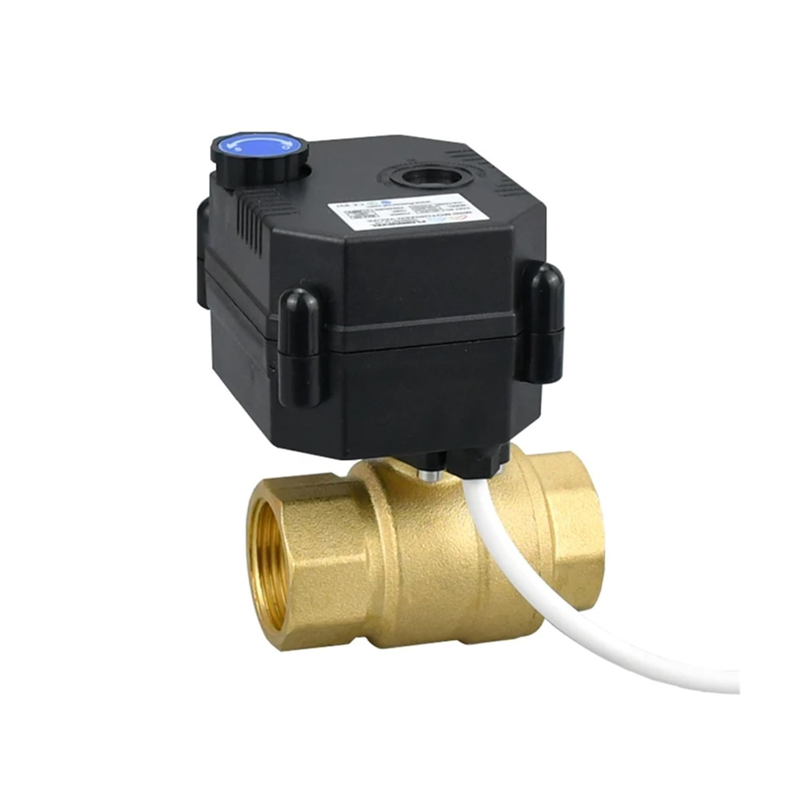 PXQCHAVLN 1/2" 3/4" 1" IP65 Waterproof Motorized Ball Valve with Manual Switch DC9v DC12v DC24v Brass Electrical Ball Valves(12vdc-cr03,DN25)