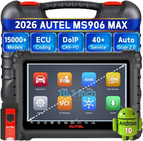 Image of Autel MaxiSys MS906MAX Scanner, Upgrade Version of Ms906Pro, Top Scan Tool, Bidirectional Diagnostic Tool, Upgrade of MK900, MP900BT, MS906BT, MK908, ECU Coding, 40+ Services, All System Diagnosis