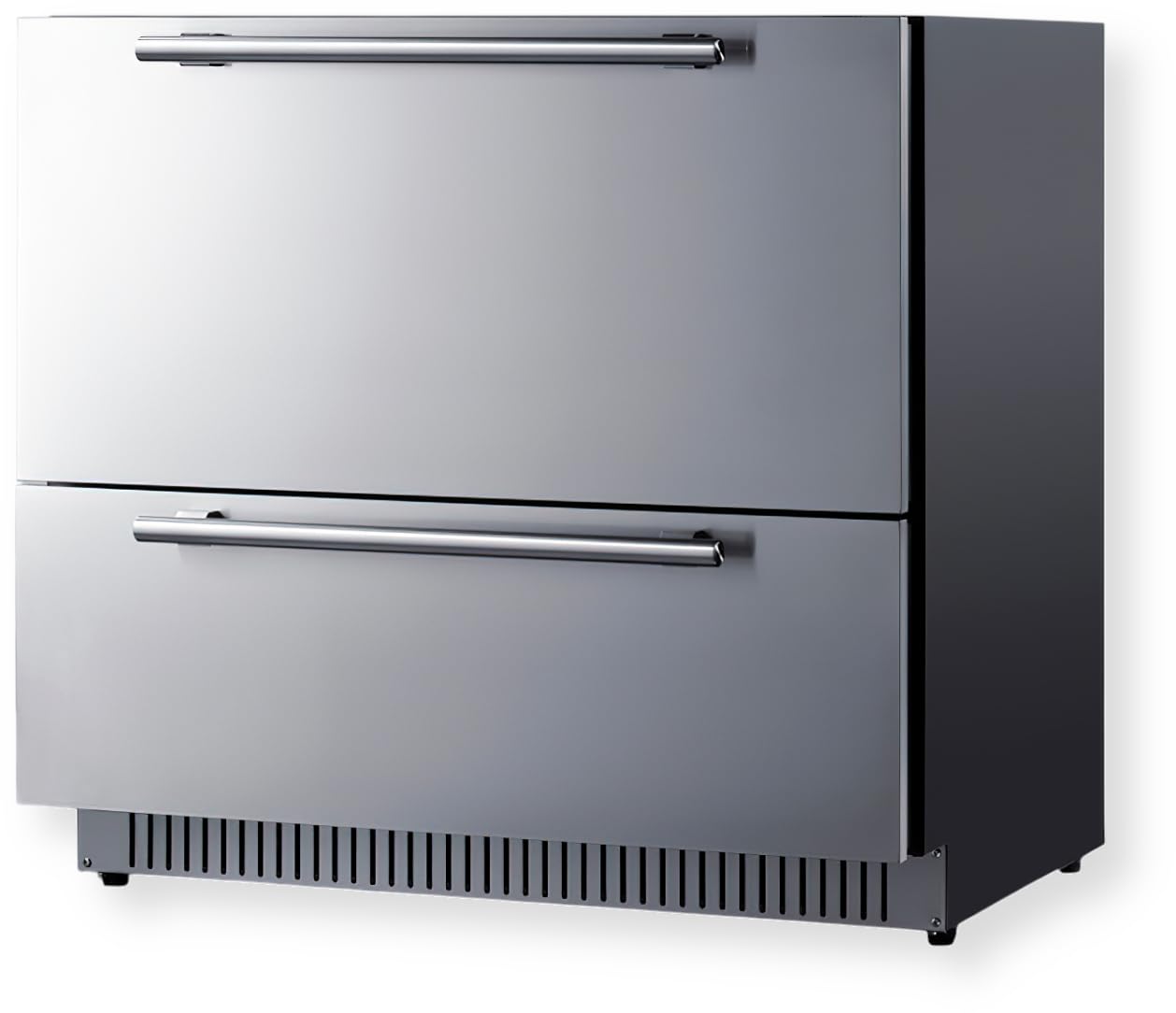 Summit Appliance SPR36332D 36-Inch 2-Drawer Undercounter Refrigerator, Frost-Free, Digital Thermostat, Open Drawer Alarm