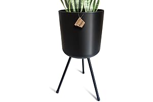 Mid-Century Flower Pot with Stand: Enhance Your Greenery Display
