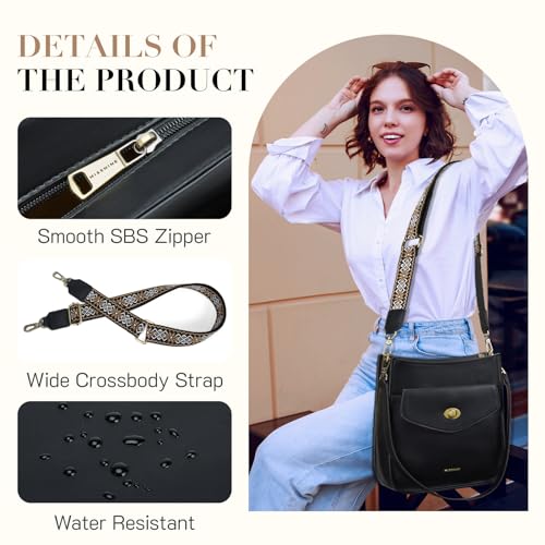 Image of Missnine Hobo Bag Purses and Handbags for Women Top Handle Handbags with Pocket Zipper