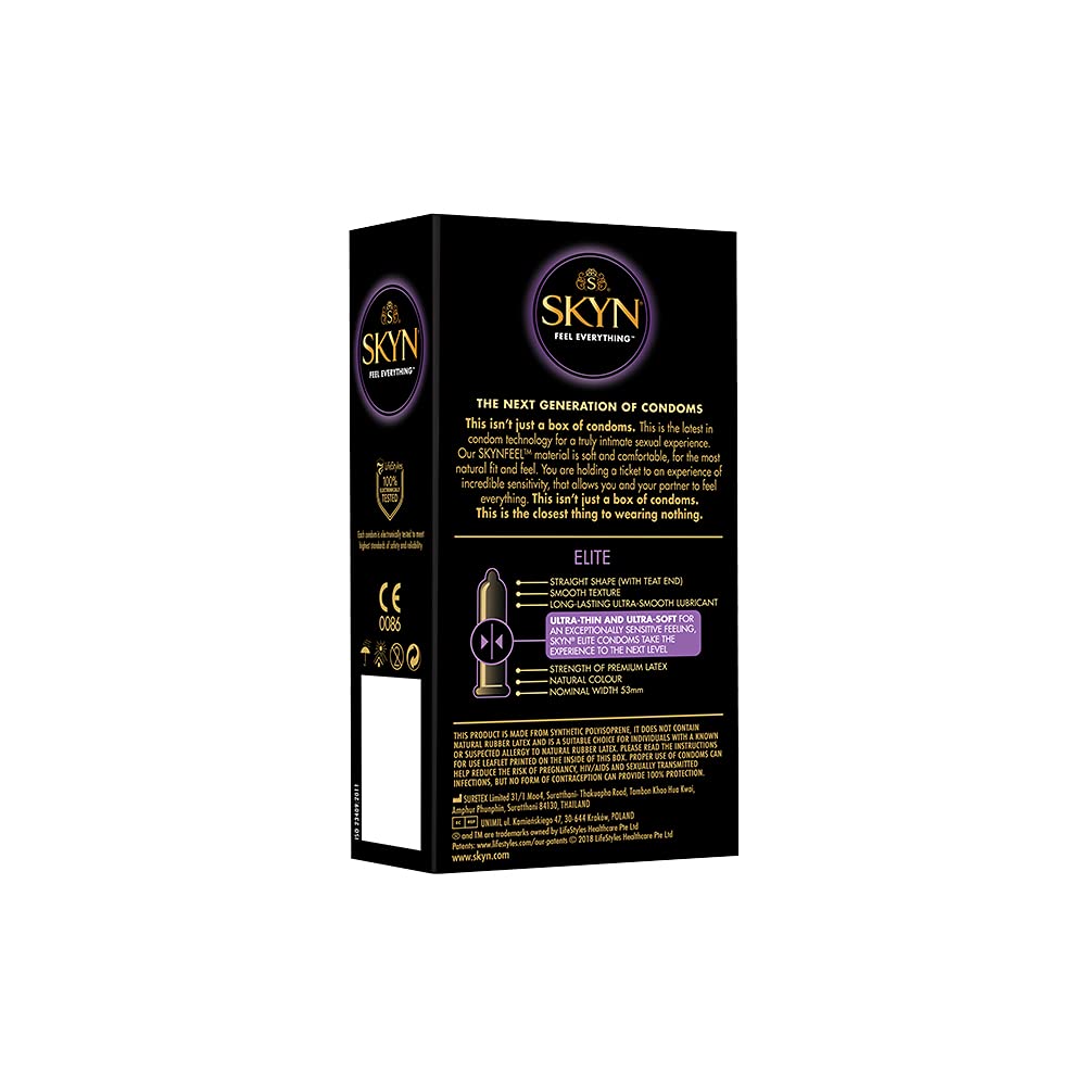 SKYN® ELITE NON LATEX CONDOMS 80 Pack + 20 Free Pack of Elite
