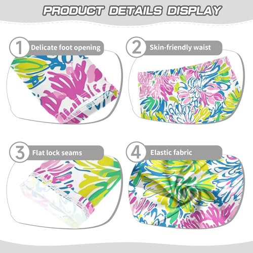 Girls' Leggings Color Flower Kids Yoga Tights Pants 1 Pack 208616273