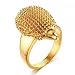 Produktbild BOBIJOO JEWELRY - Siegelring Ring Igel Niglo Edelstahl Vergoldet Feingold Mixed Männlich Weiblich - 15,9 (5 US), Vergoldet - Edelstahl 316