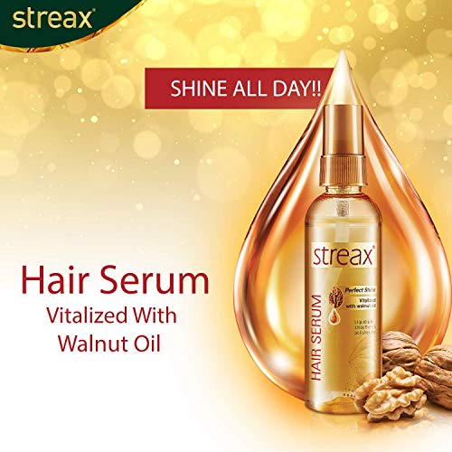 Streax Hair Serum for Women & Men | Contains Walnut Oil | Instant Shine & Smoothness | Regular use Hair Serum for Dry & Wet Hair | Gives frizz free Hair | Soft & Silky Touch | 100ml - Image 3