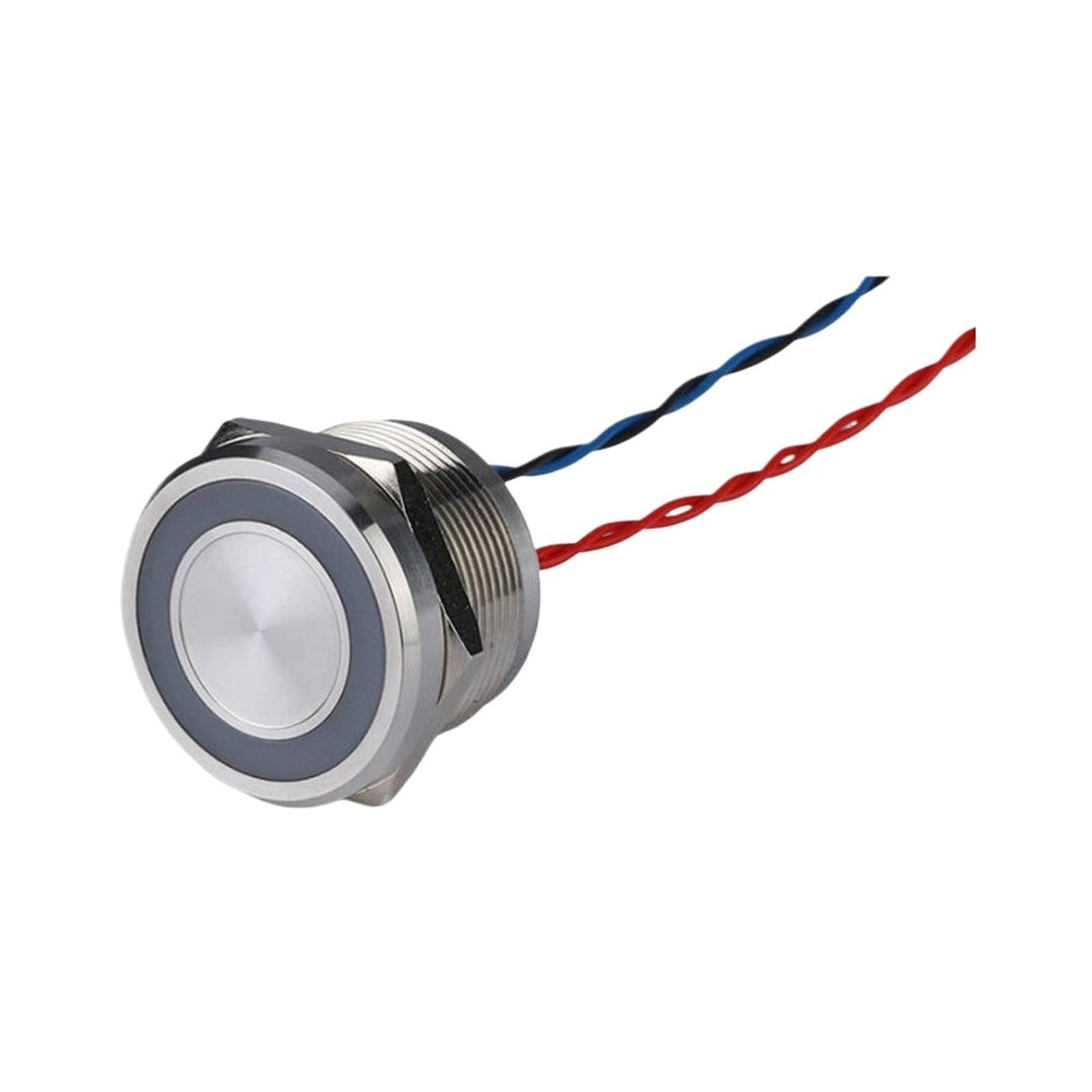 19/22mm/25mm RG/RB/RGB Ring LED Illuminated Momentary Metal Piezo Touch Switch IDGTTLDF(22MM,RB COLOR_6V)