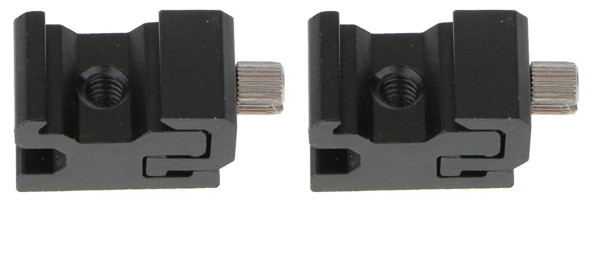 HANUMEX Universal Camera Hot Shoe Flash Stand Adapter - Mount Bracket with 1/4"-20 Tripod Screw - Black, Brushed - Pack of 2-image-39