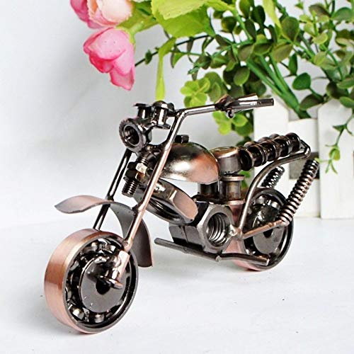 Dajiads Statues,Table Sculpture Modern Sculpture Statue Metal Iron Bronze Screw Cap Motorcycle Model Sculpture Abstract Sculpture For Home Ornaments #TOP9
