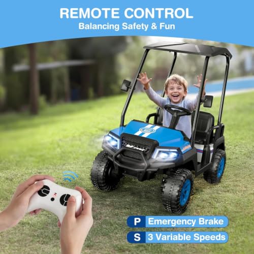 Image of LIGIANT 24V Ride on Car for Big Kids, 4-Seaters Kids Golf Cart
