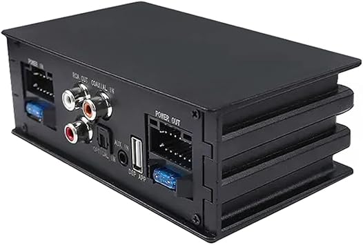 4x50W Car DSP Amplifier Processor Support 10 EQ Sound Effects Digital Sound Processors Plug and Play Audio Power Amp Easy Install Easy to Use