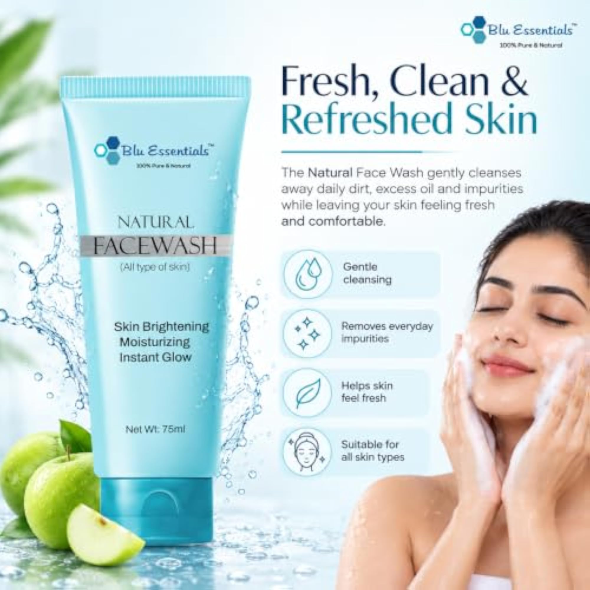 Vitamin C Skin Care Set, Face Wash, Night Cream & Serum