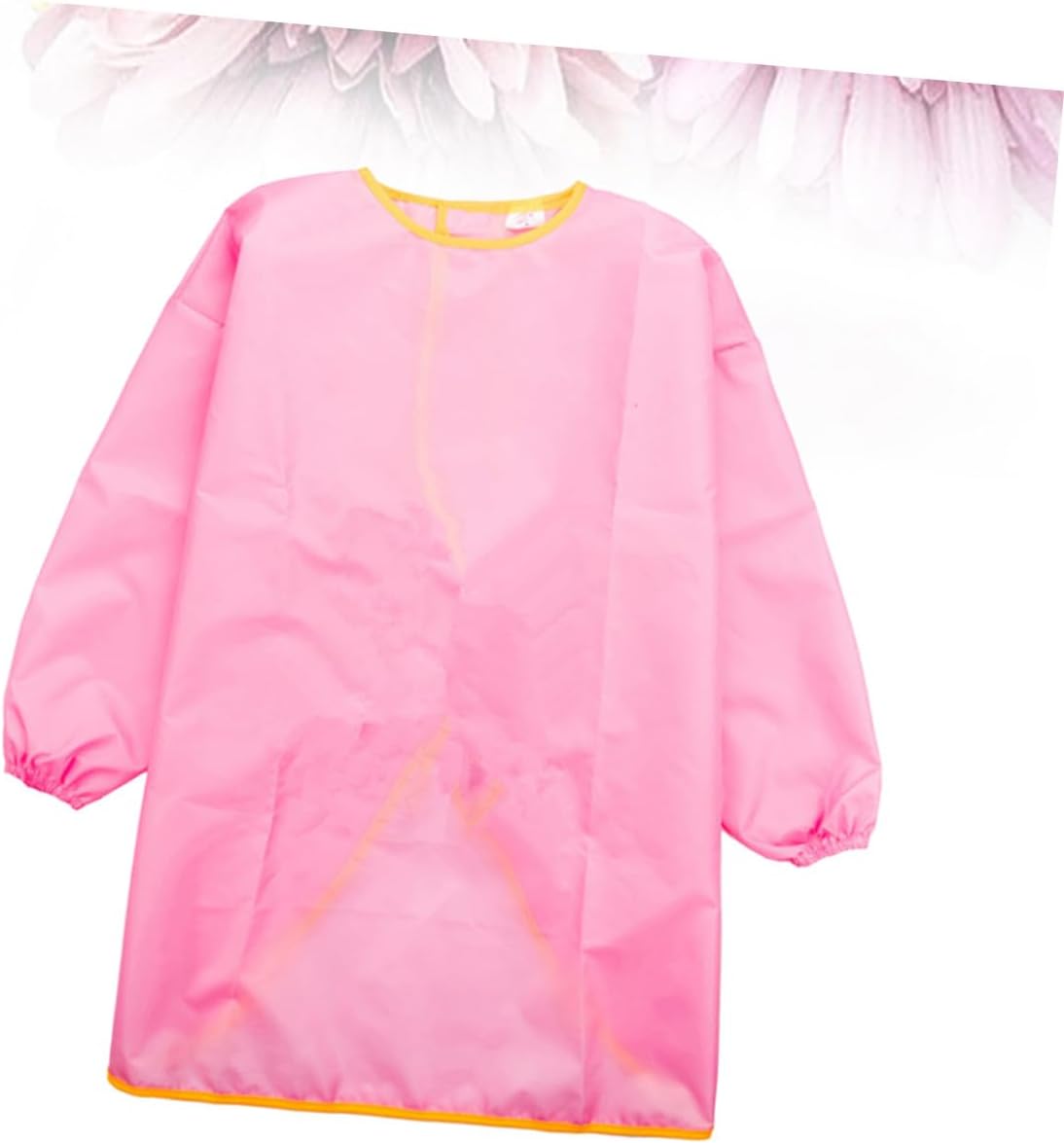 Toyvian Waterproof Long Sleeve Paint Smock Apron, Pink Medium Size (105-130cm), Splash-resistant Art Smock for Painting and Crafting Activities