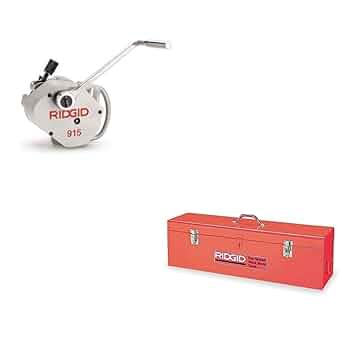 Ridgid 88232 915 Roll Groover Bundle with 93497 Tool Box For
