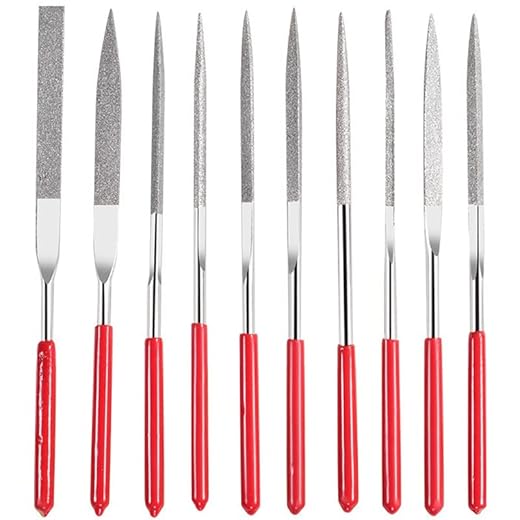 Treki - 10pcs Mini Lima diamantada con Recubrimiento