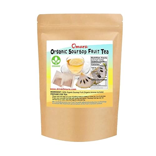 Miniatura 6 de Omura SOURSOP Graviola Guanabana Leaves Tea  25 Bolsas de Té