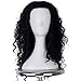 Medium Long Curly Dark Brown Wig for Men Halloween Cosplay Costume Wig C345