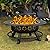 Hykolity 35 Inch Fire Pit with Cooking Grate & Charcoal Pan, Outdoor Wood Burning BBQ Grill Firepit Bowl with Cover Lid, Steel Round Table for Backyard Bonfire Patio Picnic