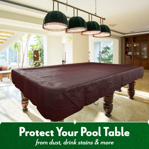 Iszy Billiards Rip Resistant Pool Table Cover, Dark Green, 8' #TOP1