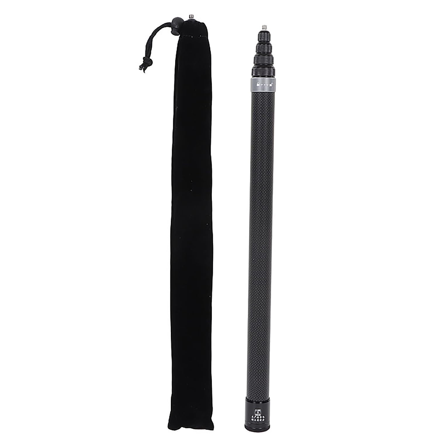 Selfie Stick, Palo Selfie Invisible 3m, Palo para Selfies de Fibra de Carbono, Cámara de Movimiento Selfie Stick, para Insta360 X3/X5/ONE RS/GO 2, Incluye Funda de Transporte (Plateado)
