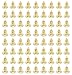 Present Avenue Gold Liberty Bells, Jingle Bells for Craft and Favor Decorating, 72 pcs (2 Pack of 36) 5/8 inch