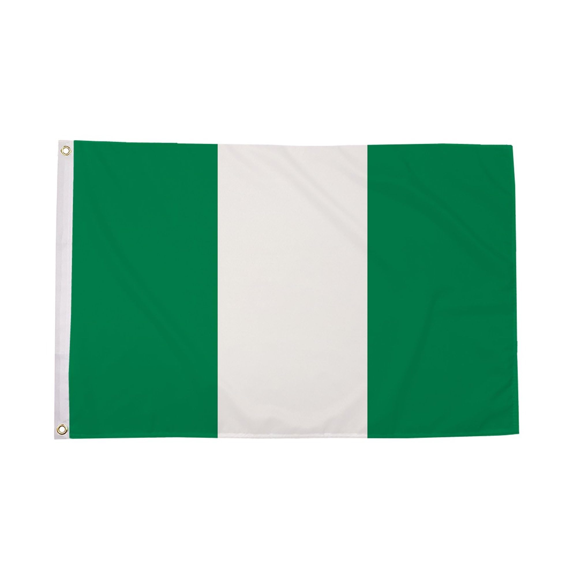 Flagtex Nigeria Large Flag 8ft x 5ft Premium African National Flag Green White Green Vertical Stripes Fade Resistant Polyester Double Stitched Reinforced 240cm x 150cm Outdoor Banner Display