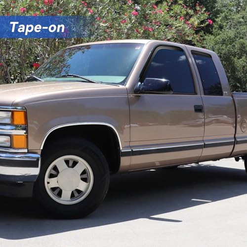 Image of Window Visors Rain Guards for 1988-1999 Chevy /GMC C1500 / C2500 /C3500 / K1500 / K2500 / K3500 Extended Cab, Out-Channel Window Vent Wind Deflectors Visors Shades