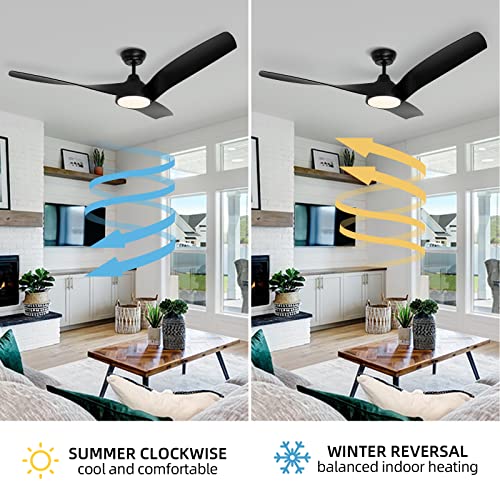 Sodsea CEILING FAN With Lights, 56 Inch Outdoor Ceiling Fan thumb #3