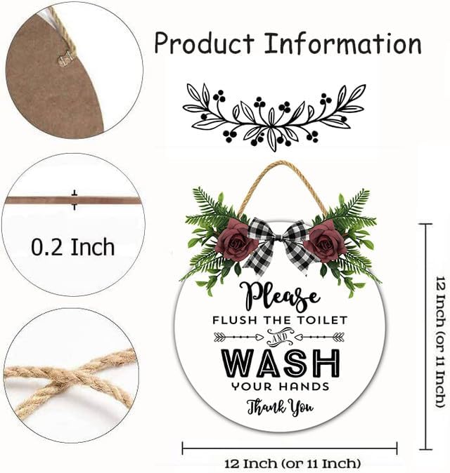 TYmall-Washroom Wall Decor-Modern Farmhouse Sign