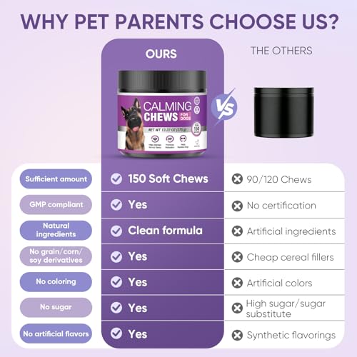 Image of Calming Chews for Dogs 300pc Dog Calming Treat and Bites with Melatonin - Anxiety and Stress Relief Treats for Dogs Puppy Sleep Aid Calm Dog with Noise,Thunder, Barking, Separation,Chewing