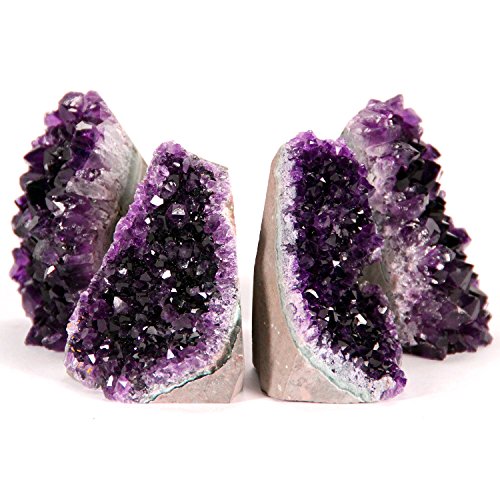 Extreme Amethyst Cluster (2 lbs to 2.5 lbs, Deep Purple Amethyst) Feel The Power of This Uruguayan geode in Your own Personal Space. Includes 3" Selenite Wand.