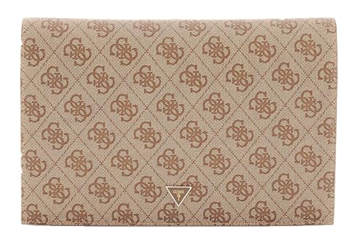 Porte-cartes GUESS Orlina latte petit portefeuille fin pour femme
