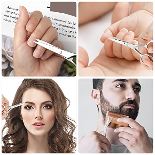URAQT Nagelschere Hautschere, Nagelhautschere Nagelscheren mit Etui, Nagelhautzange aus Rostfreiem Edelstahl, Baby Fingernagelschere, Nail scissors für Fuß und Fingernägel