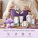 Spa Luxetique Gift Baskets for Women, Spa Gifts for Women - 10pcs Lavender Bath and Body Sets with Body Lotion, Bubble Bath, Relaxing Spa Sets, Birthday Mothers Day Gifts for Mom