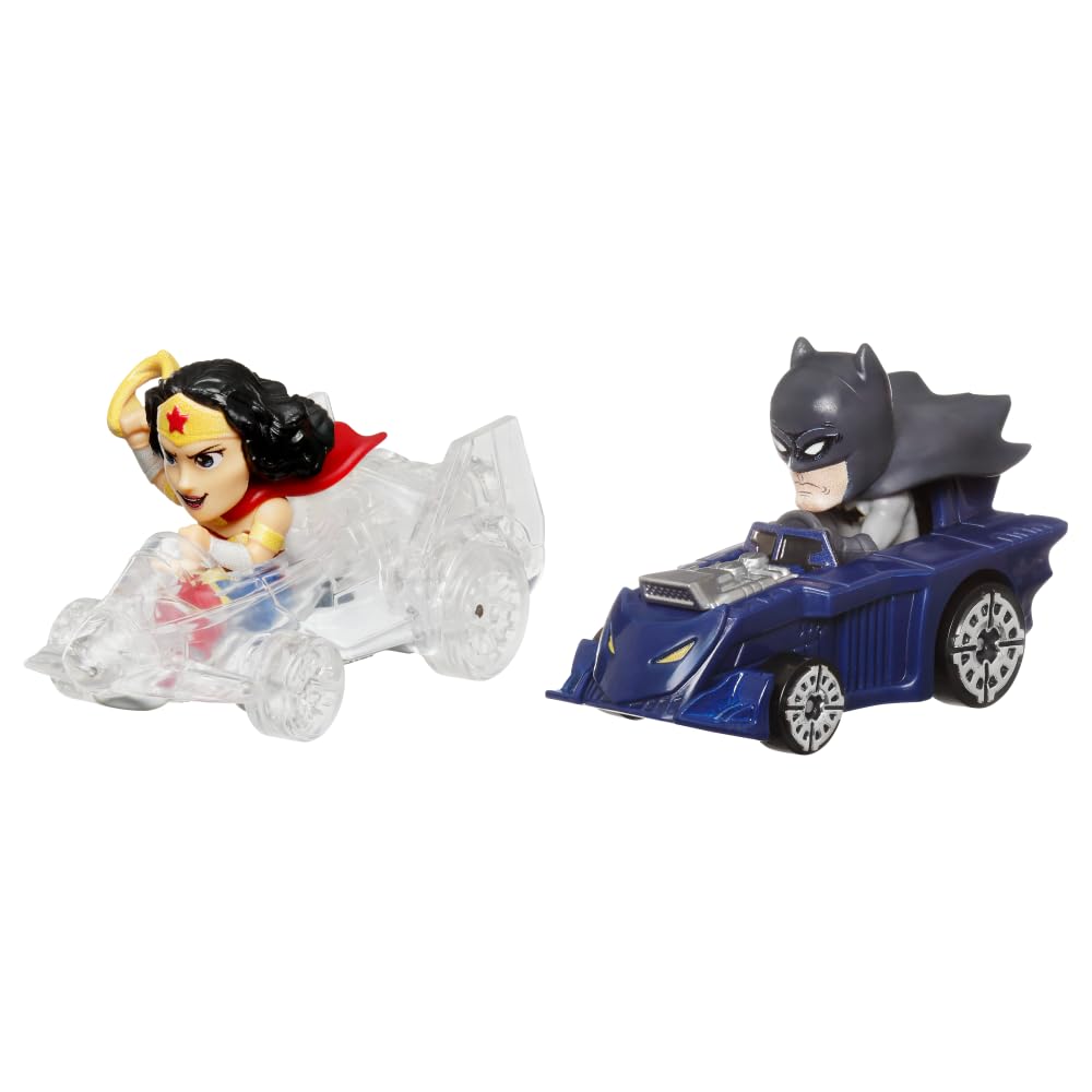 Hot Wheels RacerVerse Zabawka Pojazd Pakiet niespodzianka z dwoma samochodami wyścigowymi dla dzieci w wieku od 3 lat